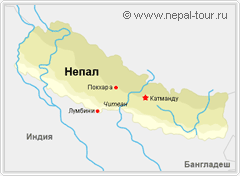 карта непала